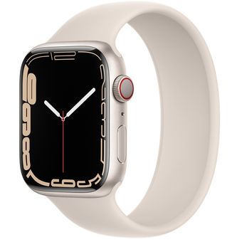 Apple Watch Series 7 (41mm, GPS + Cellular) - Aluminum Case with Solo Loop