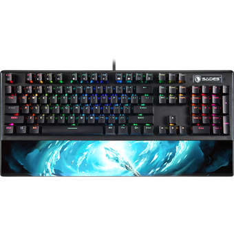 SADES Frost Staff | RGB Mechanical Gaming Keyboard