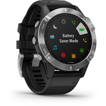 Garmin Fenix 6 (Silver with Black Band)