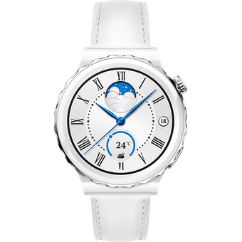 Huawei Watch GT 3 Pro White Leather Strap