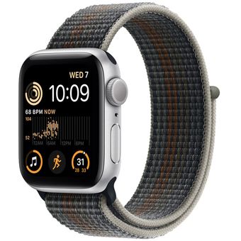 Apple Watch SE 2022(40mm, GPS) - Silver Aluminum Case with Sport Loop