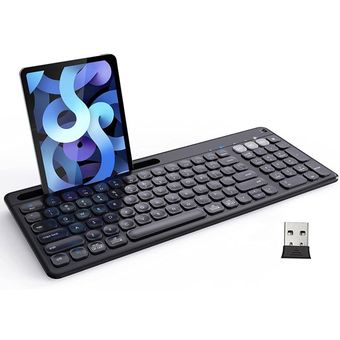 iClever DKA2KB Dual Mode Multi-Device Bluetooth Keyboard