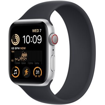 Apple Watch SE 2022 (40mm, GPS + Cellular) - Silver Aluminum Case with Solo Loop