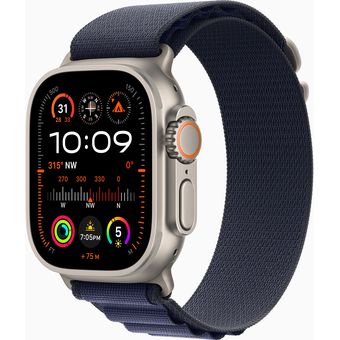 Apple Watch Ultra 2 (49mm, GPS + Cellular) - Titanium Case with Alpine Loop