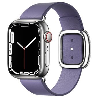 Apple Watch Series 7 (41mm, GPS + Cellular) - Stainless Steel Case with Modern Buckle