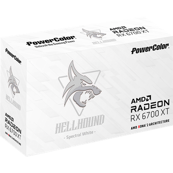 PowerColor Hellhound Spectral White AMD Radeon RX 6700 XT 12GB GDDR6