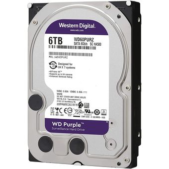 Western Digital WD Purple Surveillance HDD, 6TB / 256MB Cache