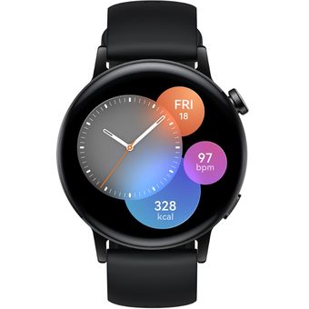 HUAWEI Watch GT 3 - 42mm, Black Fluoroelastomer Strap