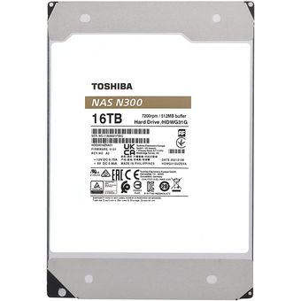 Toshiba N300 NAS Hard Drive, 16TB