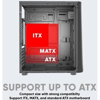 Armaggeddon Tron II - ATX Gaming PC Case w/ Tempered Glass