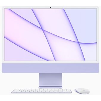Apple iMac 24" (2021, M1, Four ports), 8-Core CPU, 8-Core GPU, 8GB/512GB