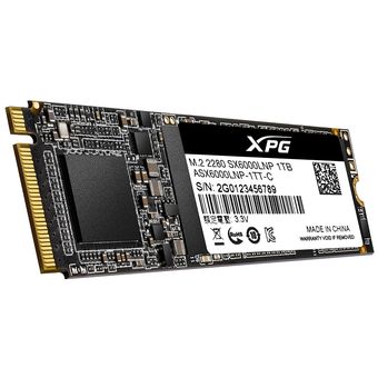 ADATA XPG SX6000 Lite PCIe Gen3x4 M.2 2280 SSD, 1TB