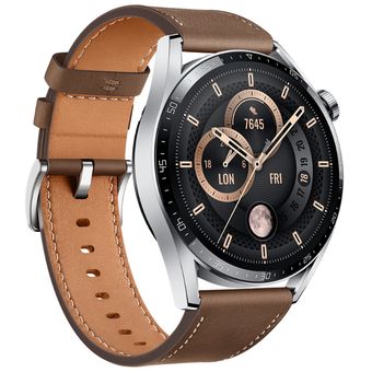 HUAWEI Watch GT 3 - 46mm, Brown Leather Strap