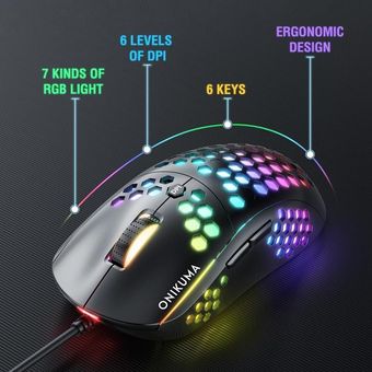 Onikuma CW903 Wired Gaming Mouse