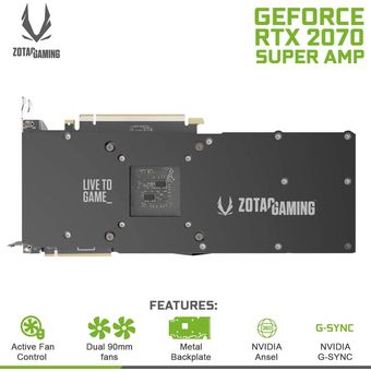ZOTAC GAMING GeForce RTX 2070 SUPER AMP [ZT-T20710D-10P]