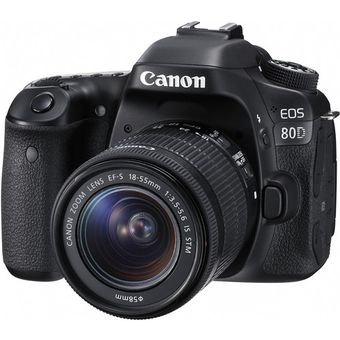 Canon EOS 80D, EF-S 18-55mm IS USM Lens
