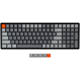 Keychron K4 Wireless Mechanical Keyboard | RGB Backlight Aluminium Frame, Gateron G Pro Mechanical (Hot-Swappable)