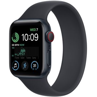 Apple Watch SE 2022 (40mm, GPS + Cellular) - Midnight Aluminum Case with Solo Loop