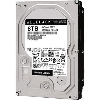 Western Digital WD_BLACK Desktop HDD, 8TB / 256MB Cache