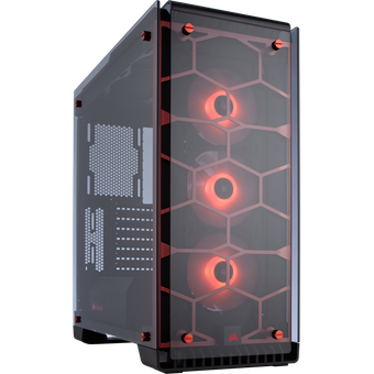 Corsair Crystal Series 570X RGB ATX Mid-Tower Case - Red [CC-9011111-WW]