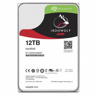 Seagate IronWolf Serial ATA Hard Drive, 12TB [ST12000VN0007]
