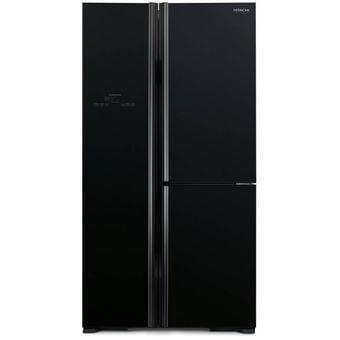 Hitachi 660L Side-by-Side Glass Refrigerator [R-M800P2M GBK]