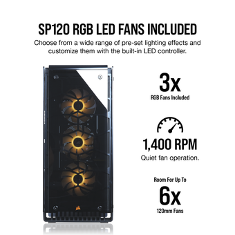 Corsair Crystal 570X RGB Mirror Black Tempered Glass, Premium ATX Mid-Tower Case