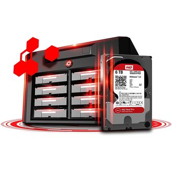 Western Digital WD Red Pro NAS Hard Drive, 6TB / 256MB Cache