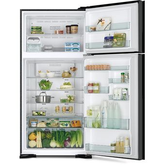 Hitachi 601L Big2, Top Mount Freezer Inverter Refrigerator [R-V710P7M-1 BBK/BSL]