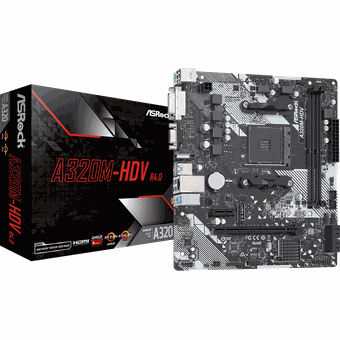 ASRock A320M-HDV, mATX motherboard