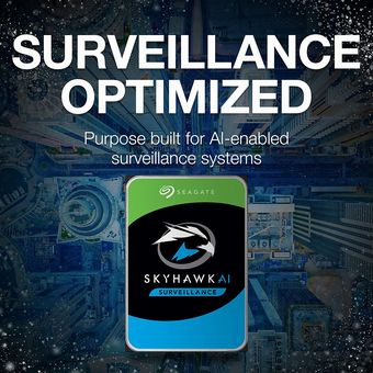 Seagate SkyHawk AI 3.5" Surveillance Hard Drive, 10TB [ST10000VE0004]