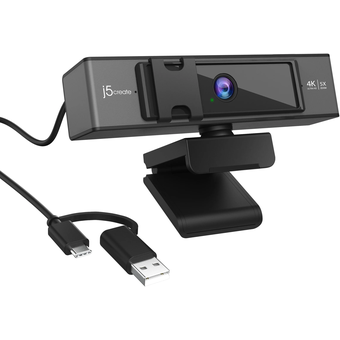 J5 USB 4K ULTRA HD Webcam with 5x Digital Zoom Remote Control