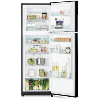 Hitachi 253L Stylish Line Top Mount Freezer Fridge [R-H275P7M BBK]
