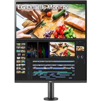 LG 28" DualUp Monitor with Ergo Stand and USB Type-C [28MQ780-B]