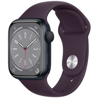 Apple Watch Series 8 (45mm, GPS) - Midnight Aluminum Case with Sport Band