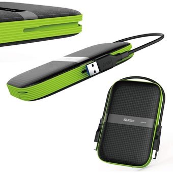 Silicon Power Armor A60 External Hard Disk Drive, 1TB