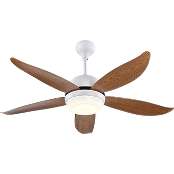 Elmark EMD 35-series, 48" ABS Blade Ceiling Fan, White Wood