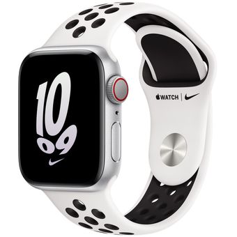 Apple Watch SE 2022 (40mm, GPS + Cellular) - Silver Aluminum Case with Nike Sport Band