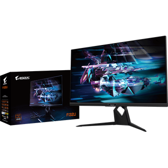 GIGABYTE AORUS FI32U, 31.5" UHD 144Hz SS IPS Gaming Monitor