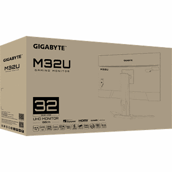 GIGABYTE M32U, 32" UHD 144Hz Gaming Monitor