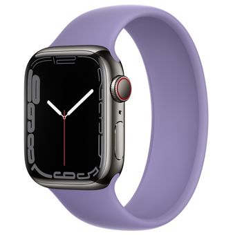 Apple Watch Series 7 (41mm, GPS + Cellular) - Stainless Steel Case with Solo Loop