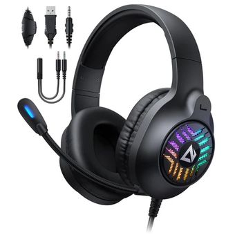 Aukey GH-X1 RGB Gaming Over Ear Headset with Mic