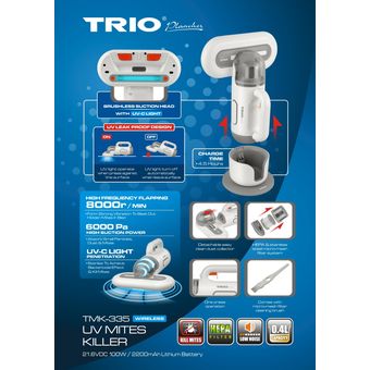 Trio Wireless Mites Killer Vacuum [TMK-335]