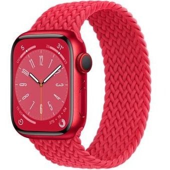 Apple Watch Series 8 (45mm, GPS + Cellular) - Aluminum Case with Braided Solo Loop