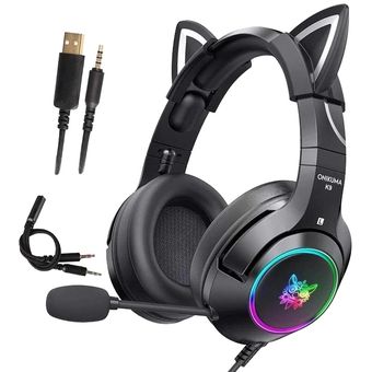 ONIKUMA K9 with Cat Ears (Black)