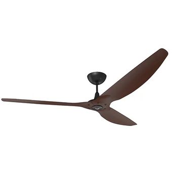 Haiku 84-series, 84" DC Fan, Cocoa, Black Stem [HKN-B3213.X4.BW]
