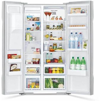 Hitachi 652L Side-by-side Door Dual Fan Fridge [R-S800GP2MGBK]