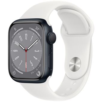 Apple Watch Series 8 (41mm, GPS) - Midnight Aluminum Case with Sport Band