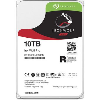 Seagate IronWolf Pro NAS Hard Drive, 10TB [ST10000NE0008]