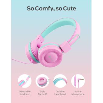 iClever HS14 Wired Headphones for Kids with MIC